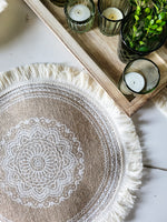 Bohemian Round Placemats set of 4