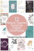 Nature-Inspired Scripture Art Digital Downloads