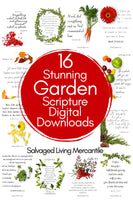 FULL COLLECTION of 16 Colorful Floral & Garden Scriptures for Digital Download