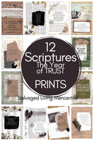 Radical Trust Vintage Paper Designed Scripture Prints