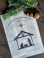 Vintage Nativity Print
