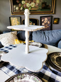 2 Tier Scalloped Stand